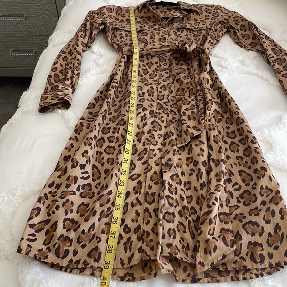 Lauren by Ralph Lauren Leopard Print Shirt Dress - Picture 4 of 7